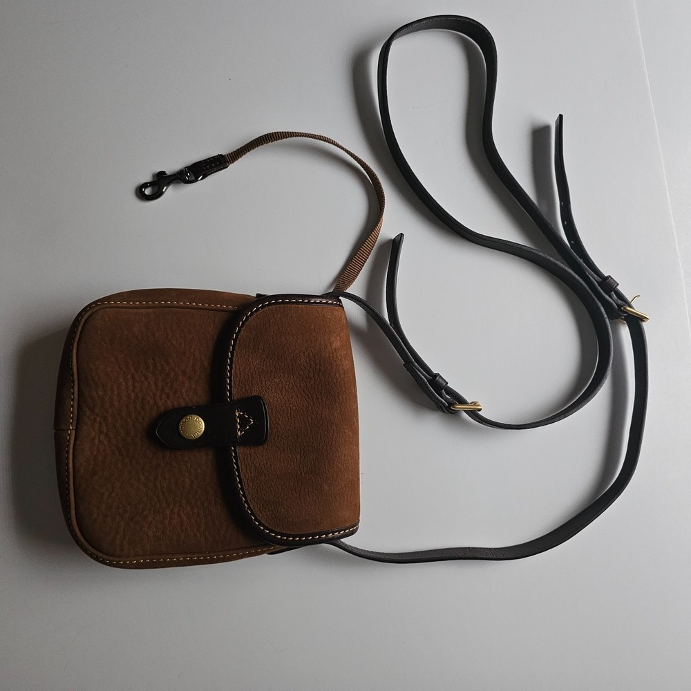 Dooney & Bourke Vintage Leather Crossbody Bag with adjustable strap brown - Picture 14 of 14